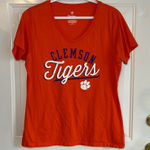 Fanatics ‎ Women’s V-Neck Clemson Tigers Short Sleeve Shirt Large Photo 0