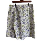 Eddie Bauer Eddie‎ Bauer Ditzy Purple Floral 100% Cotton Skirt Size 14 Photo 7