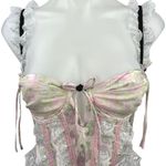 For Love & Lemons NEW Winifred Bustier Floral Ruffle Sleeveless Corset Top XS Photo 7
