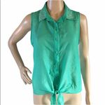 Candie's  tie front shirt Photo 0