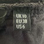 Whistles Women's Amber Cargo Pocket Pants Black Tonal Stripe Cargo Pocket Size 6 Photo 6