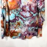 Old Navy  Small Top Handmade Tie Dye Long Sleeve Earthy Boho Artsy‎ Grunge 1391 Photo 9