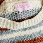 Pink Lily  Boutique Stripped Knit Sweater very soft and cozy Womens sweater Photo 4