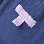 Lilly Pulitzer  Valli Shift Dress Size 6 Navy Blue Metallic Nautical Preppy Beach Photo 7