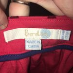 Boden red velvet gathered midi skirt with pockets Size 10 Photo 2