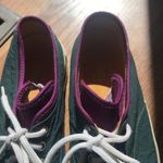 Vintage Rubber Bass Shoes Size 6.5 Women Style GH BASS Green and Purple Classic Photo 6