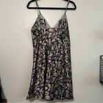 Vintage Val Mode Lingerie Floral Satin & Lace Slip Dress Nightgown Large Pink Photo 3