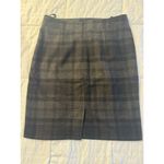 Amanda & Chelsea Pencil Skirt Wool Blend Gray Belted Checkered Dark Academia Photo 2