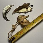 Leaf / Leaves Gold Tone Brooch Pins 1 Signed Primex Lot Of 3 Photo 4
