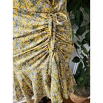 BB Dakota Steve Madden Yellow Polyester V-Neck Short Sleeve Knee Length Dress S Photo 4