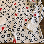 Hanna Andersson Pajama Top Love Xoxo Hearts Valentines Family Matching Large Black Photo 5