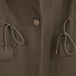 Theory Small Black Hooded Drape Jacket Blazer Double Knit Jersey Luxury Photo 1