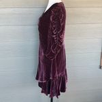 Rebecca Taylor Ruched Velvet Dress Photo 6