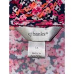 cj banks Blouse Womens 1X Used Floral Lace Photo 7