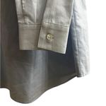 ATM Womens Button Up Boyfriend Shirt Long Sleeve Minimalist Oversize Size Small Blue Photo 4