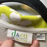 Pacific&Co d& Active Lime Green/White Floral Print Zip Jacket size M Photo 1