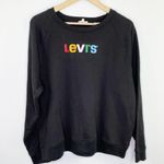Levi's Black Relaxed Graphic Crewneck T-Shirt Women's Size X-Large XL NWT Photo 1