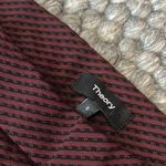 Theory Red Black Checkered Pant Size Small Photo 3