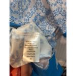 Ivy House Boutique Blue White Medallion Print Tunic Top Short Sleeve Collar Photo 6