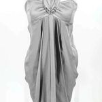 Mara Hoffman M Women's Silver Halter Silk Date Night Dress *TINY FLAW* Photo 0