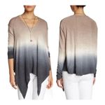 Young Fabulous and Broke  Ombré Asymmetrical  V-neck Sweater Photo 1
