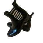 London Fog  BLACK PATENT RAIN BOOT SIZE8 like new Photo 1