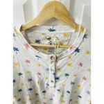 Faherty  Women’s Cloud PJ Pajama Top in Sun Coco Henley Palm Trees Sz Small Photo 3