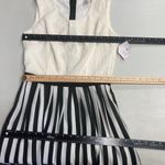 Esley  Women’s White & Black Striped Fit & Flare‎ dress NEW Photo 3