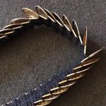 1970s Gold & Silver Tone Coin Disc Stretch Belt Photo 7