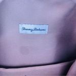 Tommy Bahama Light purple & brown leather detail Quilted backpack bag Laptop Poc Photo 6