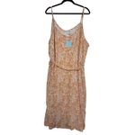 Hayden LA Ditsy Floral Printed Self Tie Crinkle Texture Orange Dress Sz 2XL NWT Photo 7