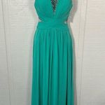 La Femme  Turquoise Strapless Dress Size 0 NWT Photo 0
