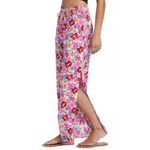 Roxy NWT Multicolor Floral Travel Rhythm Side Slit Wide Leg Flowy Pants Photo 2