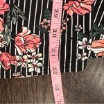 Derek Heart Black and Pink Floral Midi Dress Photo 3