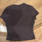 Women's Short Sleeve Brown Top Photo 2