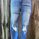 Altar'd State  Ali straight leg medium wash distressed jeans 7/28 Photo 0
