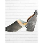 Fly London Women's Size 38 D'Orsay Block Heels Black Suede Ankle Lace Tie Up Photo 6