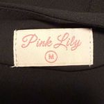 Pink Lily  Thriving All Night One Shoulder‎ Mini Cocktail Dress Black Size Medium Photo 4
