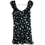 Free People  Like a Lady Fruit Print Mini Dress XS Citrus Blooms Photo 2