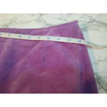 Vtg. Cuir Zebra Purple Suede Leather Fringe Western Skirt Size 12 Photo 4