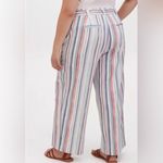 Torrid  Multi Stripe Crosshatch Self Tie Wide Leg High Waisted Pant Size 24 Photo 2