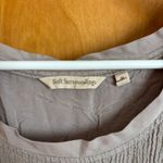 Soft Surroundings  Womens Tank Top M Taupe Sleeveless Textured Layering‎ Casual Photo 2