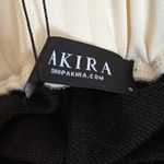 Akira NWT Boxing Athletic Black White Stripe Trim Drawstring Lounge Shorts Small Photo 7