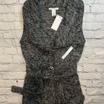 Vertigo Paris  Sweater Cardigan Vest Belted Wool Mohair Blend New NWT Medium Photo 1