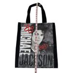 Via Penny Lane Reworked Apparel Michael Jackson BAD ‘88 Black Canvas Tote Bag OS Photo 2