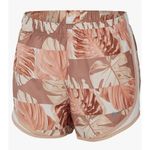 Nike Women's Athletic Shorts - Brown and Peach Floral Photo 4