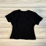 Quince  Stretch Cotton Jersey Fitted T-Shirt Black Large NWT IN PACKAGE Photo 4