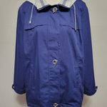Mackintosh of New England Navy Hooded Parka Size Large Photo 0