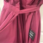 Lulus ‎ Convincing Grace NWT size Small Burgundy Flutter Sleeve Wrap Maxi Dress Photo 7