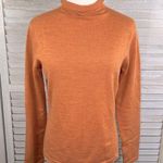 Brooks Brothers 346 Merino Wool Blend Turtleneck Sweater Pumpkin-Medium Photo 0